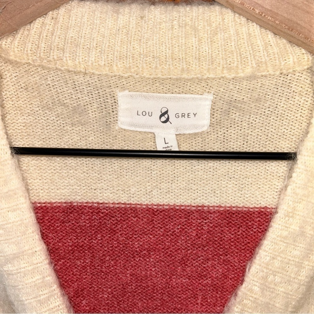 🌟 Lou & Grey Cozy Striped Sweater - Size L 🌟 - Picture 3 of 5